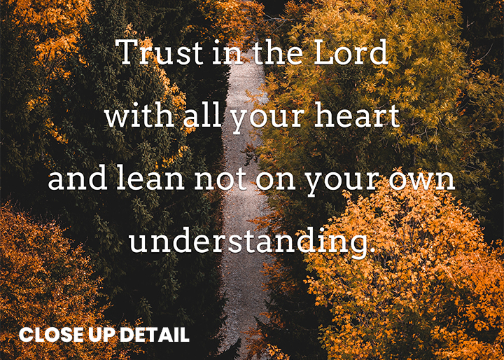 Proverbs 3:5-6 Christian Art: Trust in the Lord | Holy Impressions